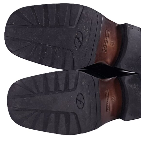 Florsheim Corbin Black Leather Dress Shoes Mens 11 WIDE Slip On Loafers 18304-01 - Picture 12 of 16